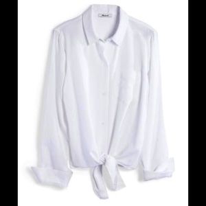 Madewell Tie Front Shirt